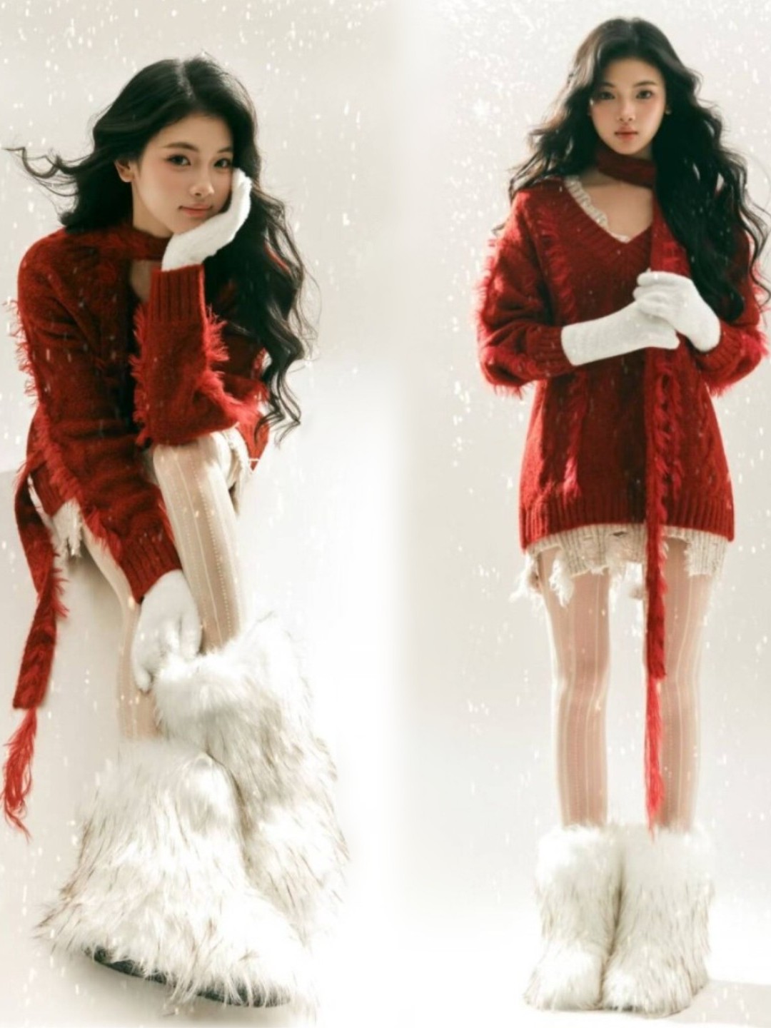 Photography Year - 2025 Kostum Fotografi Seni Sweater Merah