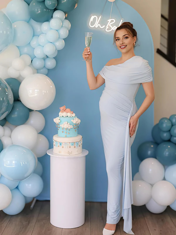 Photography Natural Lighting - Gaun Pemotretan Ibu Hamil Biru Muda