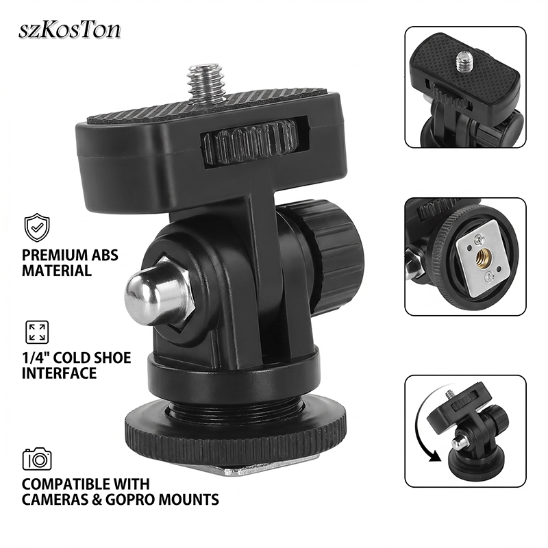 Hot Shoe Adapter - Adaptor Klip Penjepit Ponsel untuk Hot