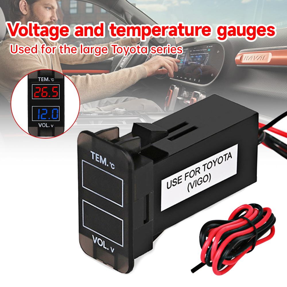 Light Meter Incident - Termometer Voltmeter mobil, pengukur temperatur Voltmeter