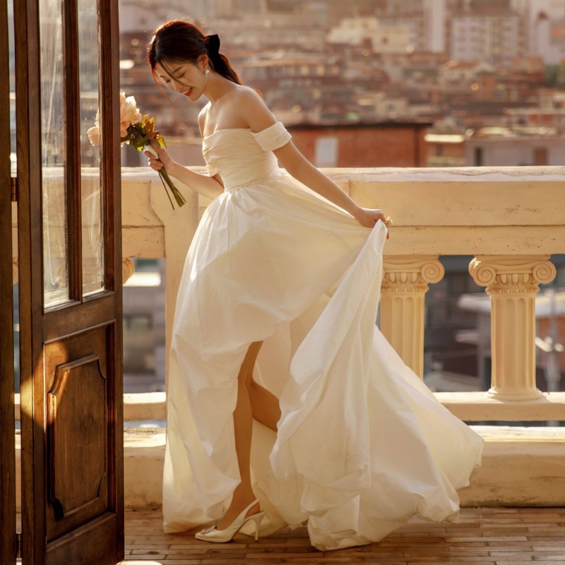 Gaun Pengantin Sederhana Tanpa - Photography Natural Lighting ulasan dan harga