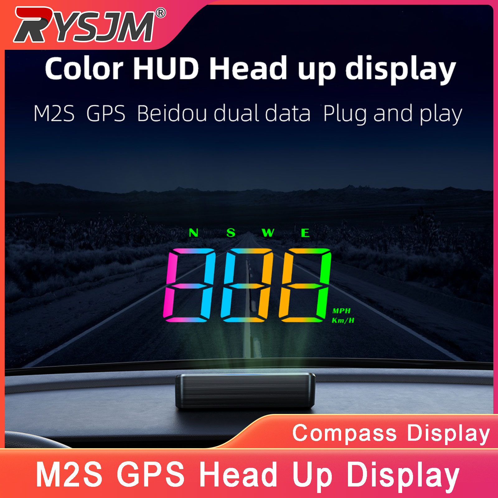 M2S HUD Head Up Display GPS Sp - Light Meter Incident ulasan dan harga