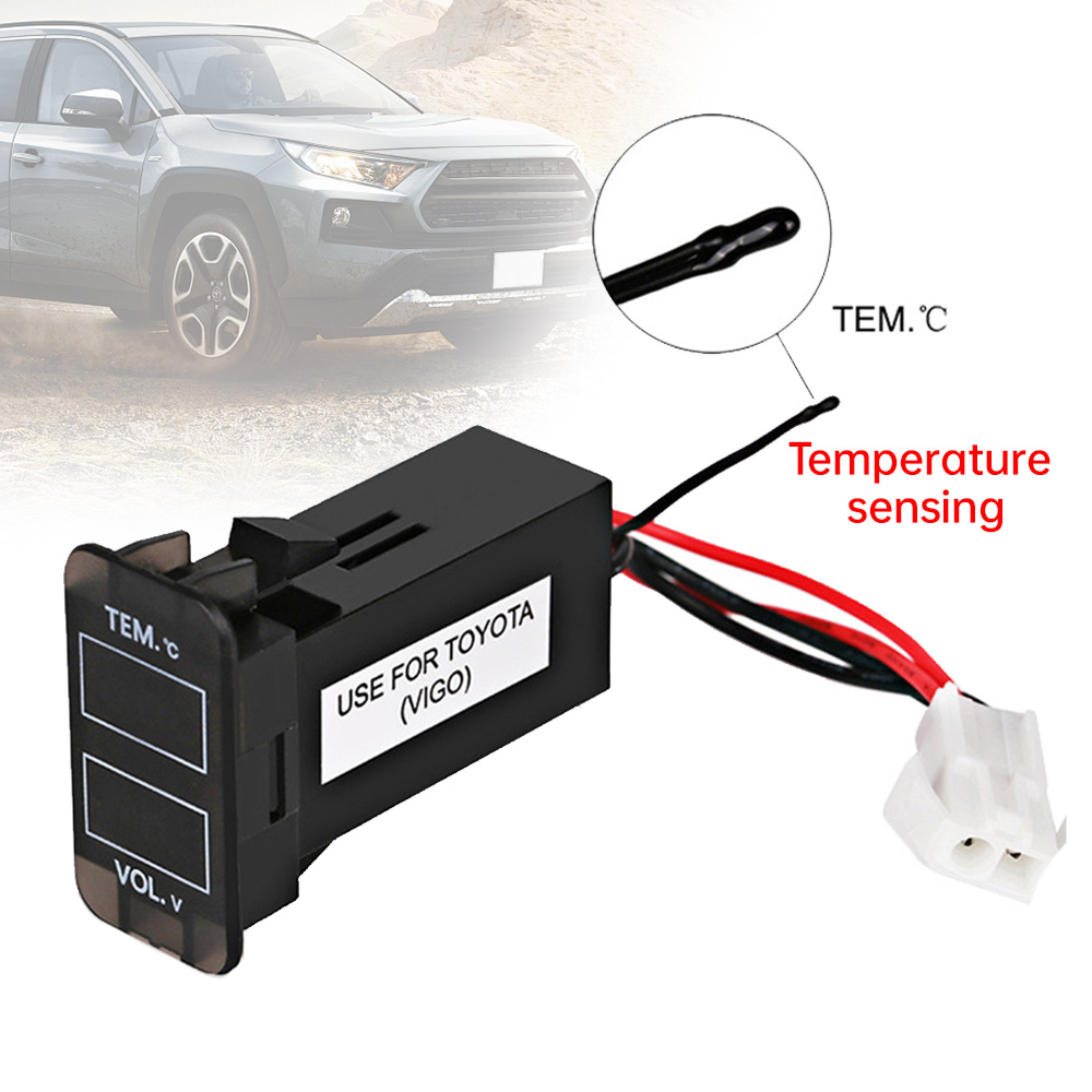Termometer Voltmeter mobil, pe - Light Meter Incident ulasan dan harga