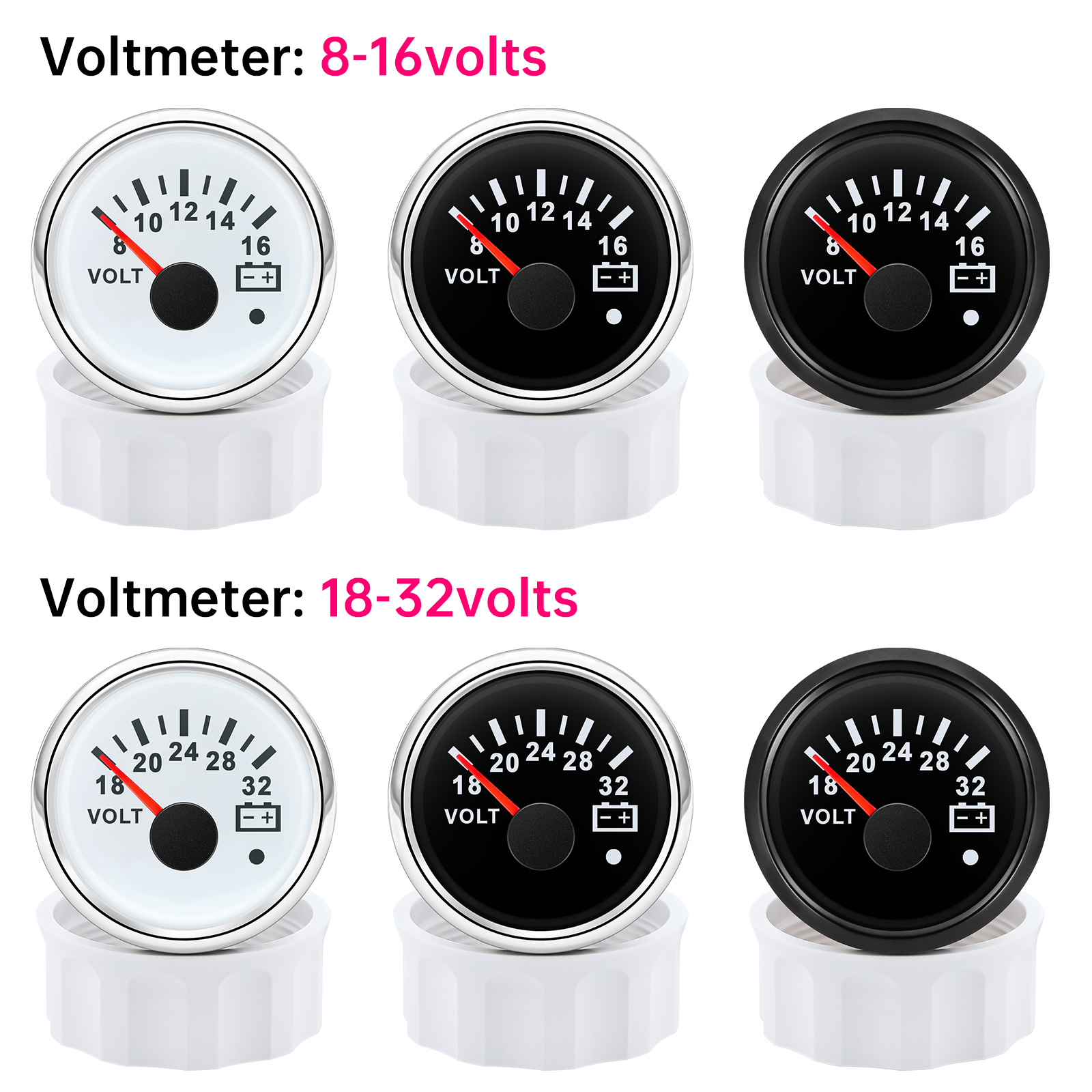 Voltmeter 52mm tegangan lampu  - Light Meter Incident ulasan dan harga