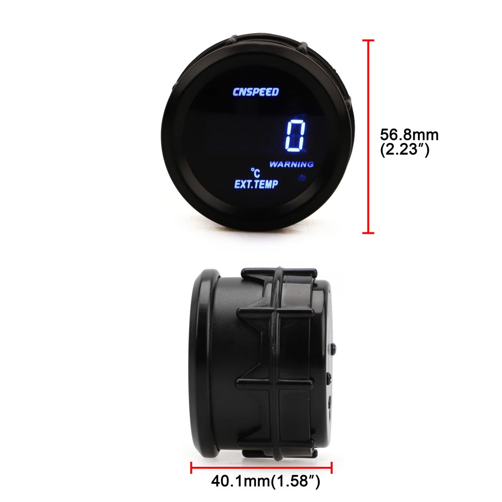 2 inci 52mm Pengukur Mobil LED - Light Meter Incident ulasan dan harga