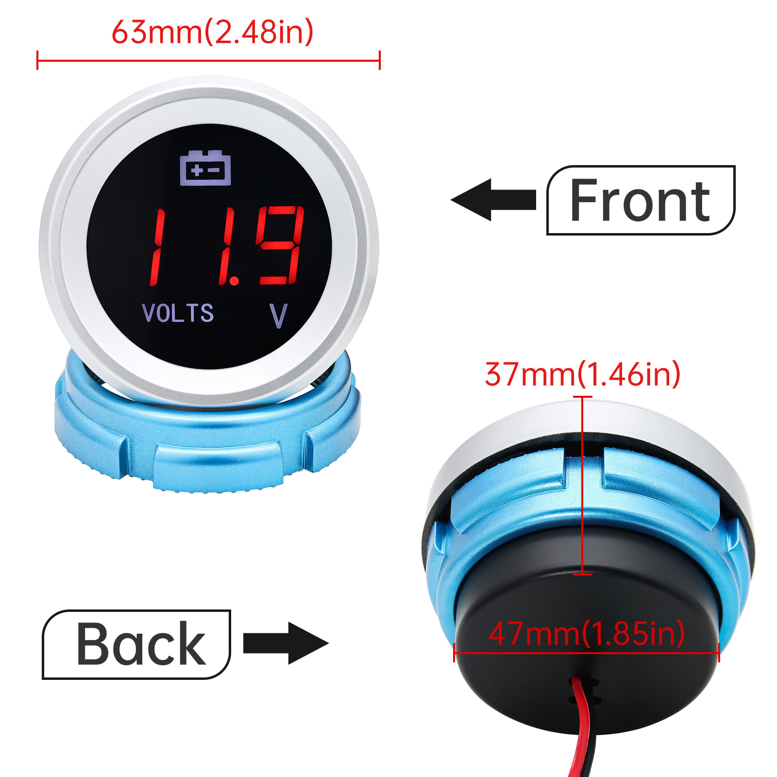AD Voltmeter LED Digital anti  - Light Meter Incident ulasan dan harga